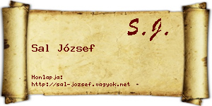 Sal József névjegykártya