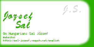 jozsef sal business card